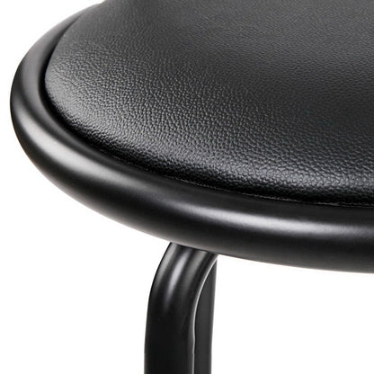 SpinEase PU Leather Swivel Bar Stools – Set of 4 (Black) - OZ Home Deals