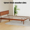 Splay Queen Pine Bed Frame – Walnut - OZ Home Deals