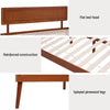 Splay Queen Pine Bed Frame – Walnut - OZ Home Deals