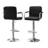 Sunshine 3-Piece Swivel Bar Table & Stools Set – White & Black - OZ Home Deals