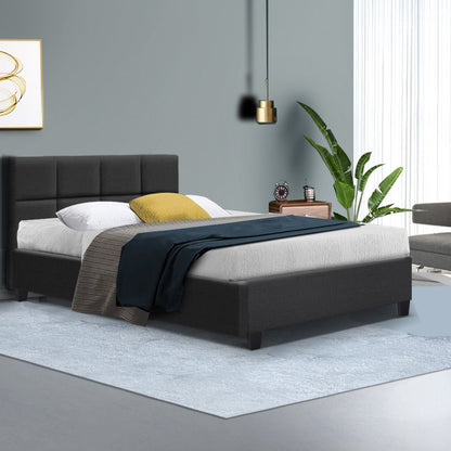 Double Bed Frame & Mattress Bundle – Tino Double Bed Frame + Coastline Pillow Top Mattress