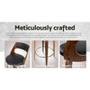 TimberLux PU Leather Bar Stools – Set of 4 (Black) - OZ Home Deals