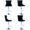 Townhall Velvet Adjustable Bar Stools – Set of 2 - OZ Home Deals