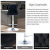 Townhall Velvet Adjustable Bar Stools – Set of 2 - OZ Home Deals