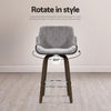 Velvet Bar Stools – Set of 4 (Grey) - OZ Home Deals