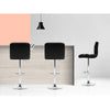 Verona PU Leather Bar Stools – Set of 4 (Black) - OZ Home Deals