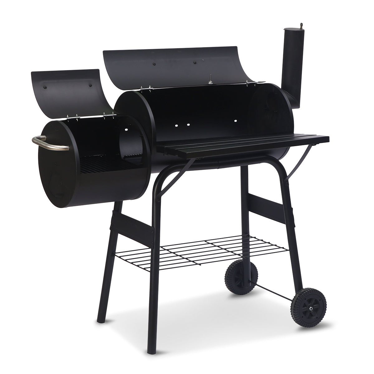 Wallaroo 2 - in - 1 Outdoor Barbecue Grill & Offset Smoker - OZ Home Deals