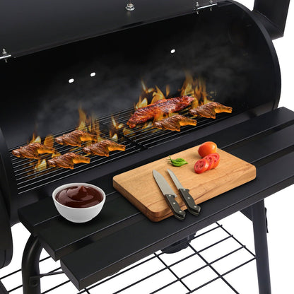 Wallaroo 2 - in - 1 Outdoor Barbecue Grill & Offset Smoker - OZ Home Deals