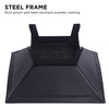 Portable outdoor fire pit with BBQ grill, mesh cover and ash tray