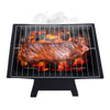 Portable outdoor fire pit with BBQ grill, mesh cover and ash tray