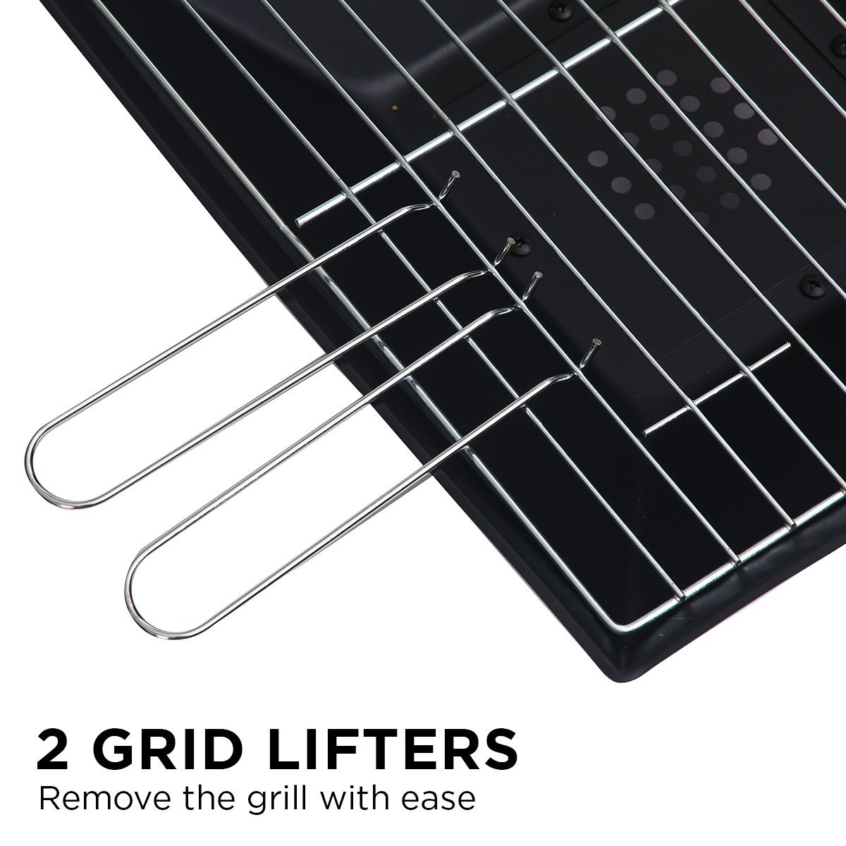Portable outdoor fire pit with BBQ grill, mesh cover and ash tray