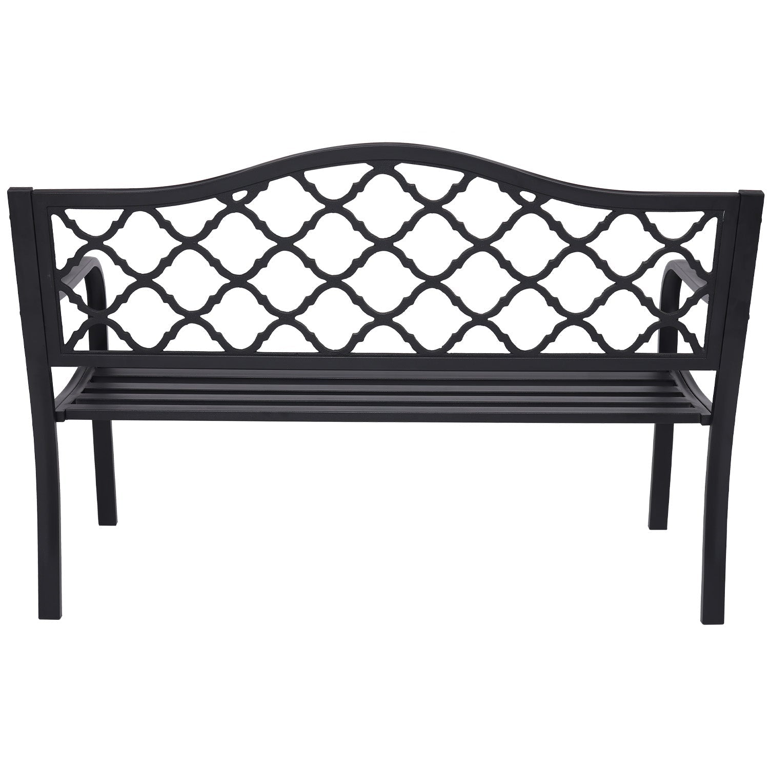 Wallaroo Steel Outdoor Garden Bench - Elegant - OZ Home Deals