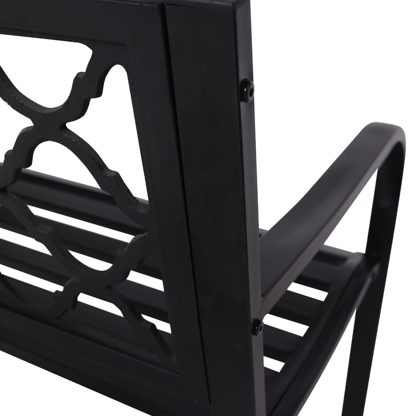 Wallaroo Steel Outdoor Garden Bench - Elegant - OZ Home Deals