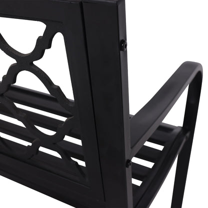 Wallaroo Steel Outdoor Garden Bench - Elegant - OZ Home Deals
