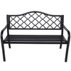 Wallaroo Steel Outdoor Garden Bench - Elegant - OZ Home Deals