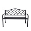 Wallaroo Steel Outdoor Garden Bench - Elegant - OZ Home Deals