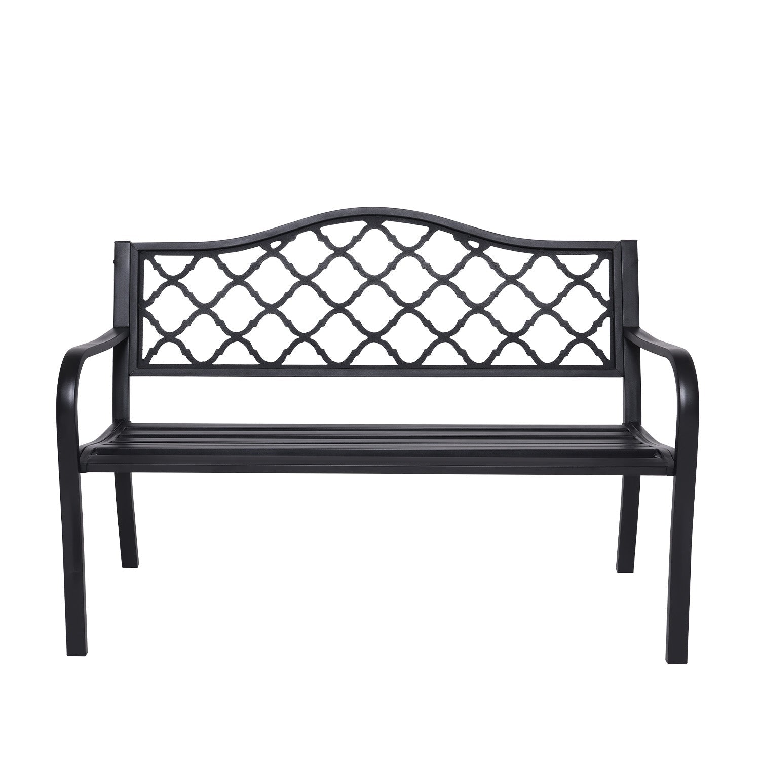 Wallaroo Steel Outdoor Garden Bench - Elegant - OZ Home Deals