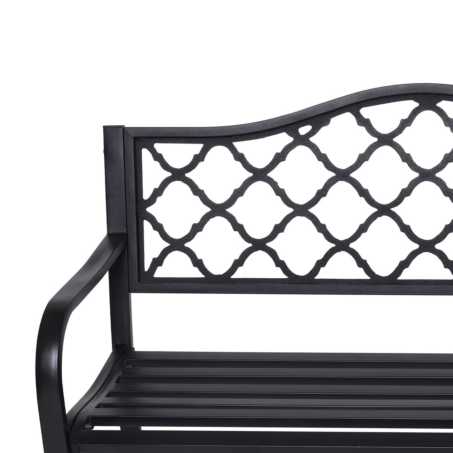 Wallaroo Steel Outdoor Garden Bench - Elegant - OZ Home Deals