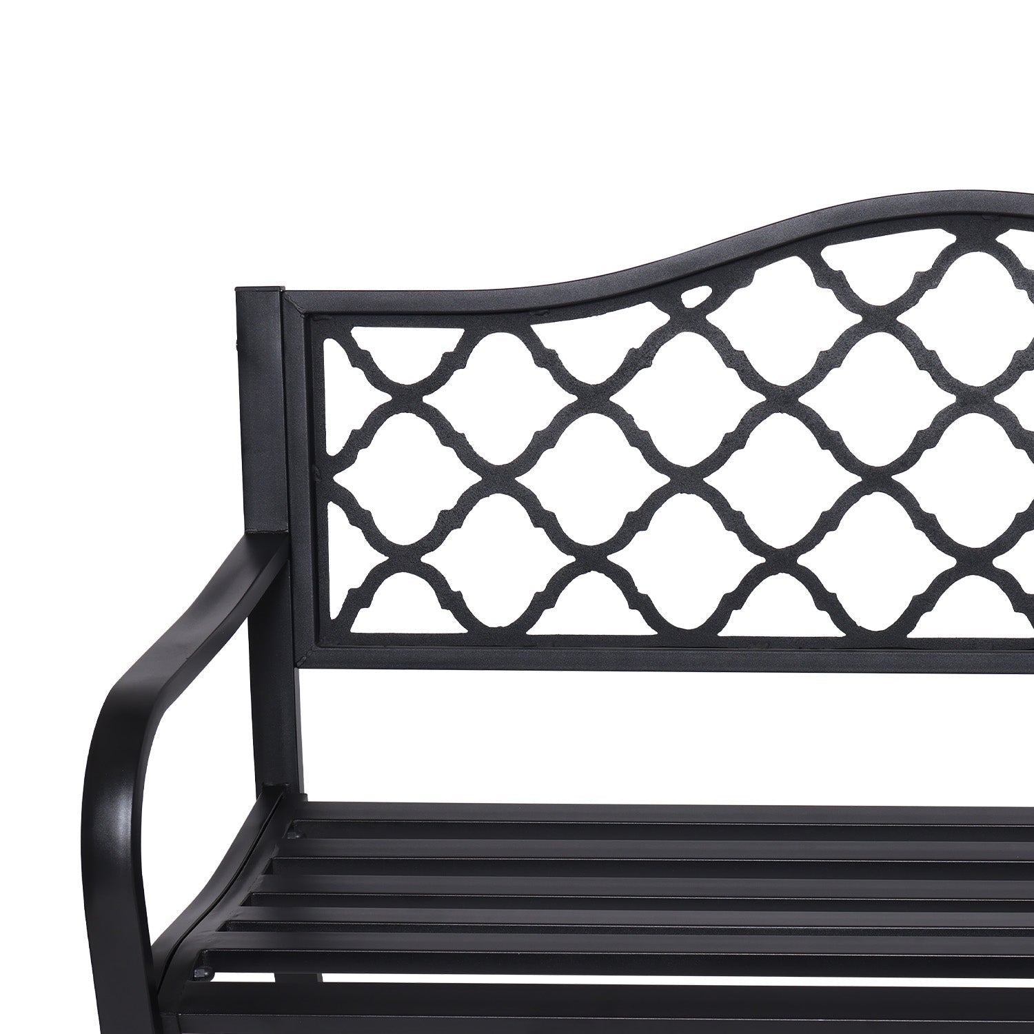 Wallaroo Steel Outdoor Garden Bench - Elegant - OZ Home Deals