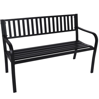 Wallaroo Steel Outdoor Garden Bench - Modern - OZ Home Deals