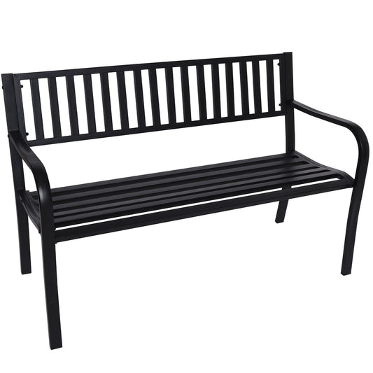 Wallaroo Steel Outdoor Garden Bench - Modern - OZ Home Deals