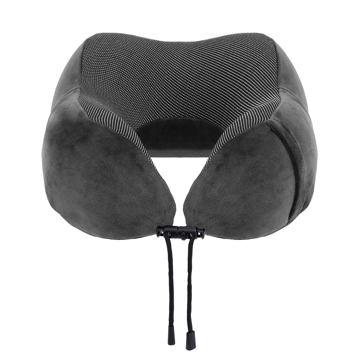 Wanderlite Travel Pillow for Airplanes Memory Foam Neck Pillows for Traveling, Soft & Washable Cover with Storage Bag, Portable Plane Accessories for Airplanes Offices Cars, Grey - OZ Home Deals