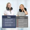 Wanderlite Travel Pillow for Airplanes Memory Foam Neck Pillows for Traveling, Soft & Washable Cover with Storage Bag, Portable Plane Accessories for Airplanes Offices Cars, Grey - OZ Home Deals